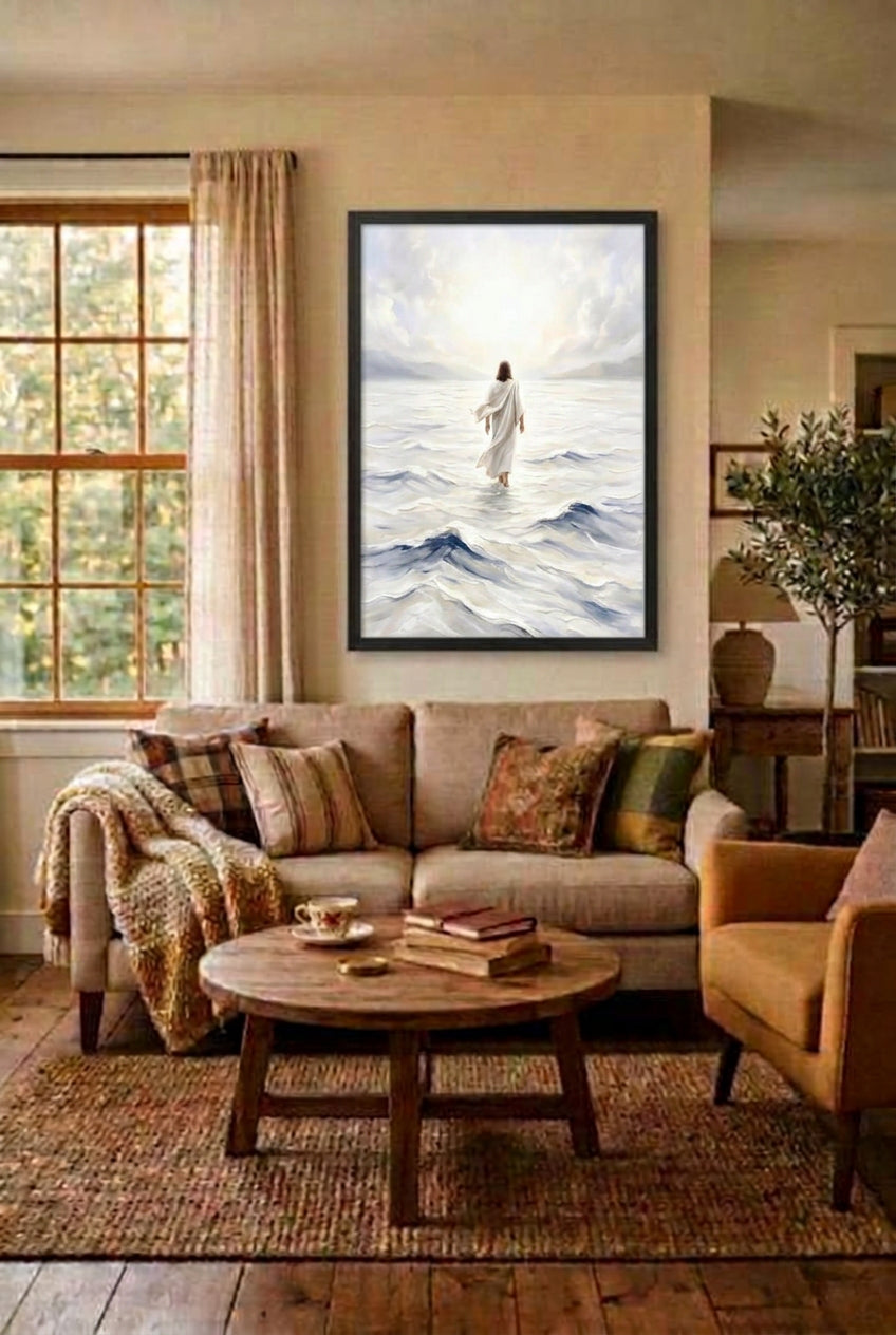 Lead Thou Me On – LDS Jesus Walking on Water Wall Art
