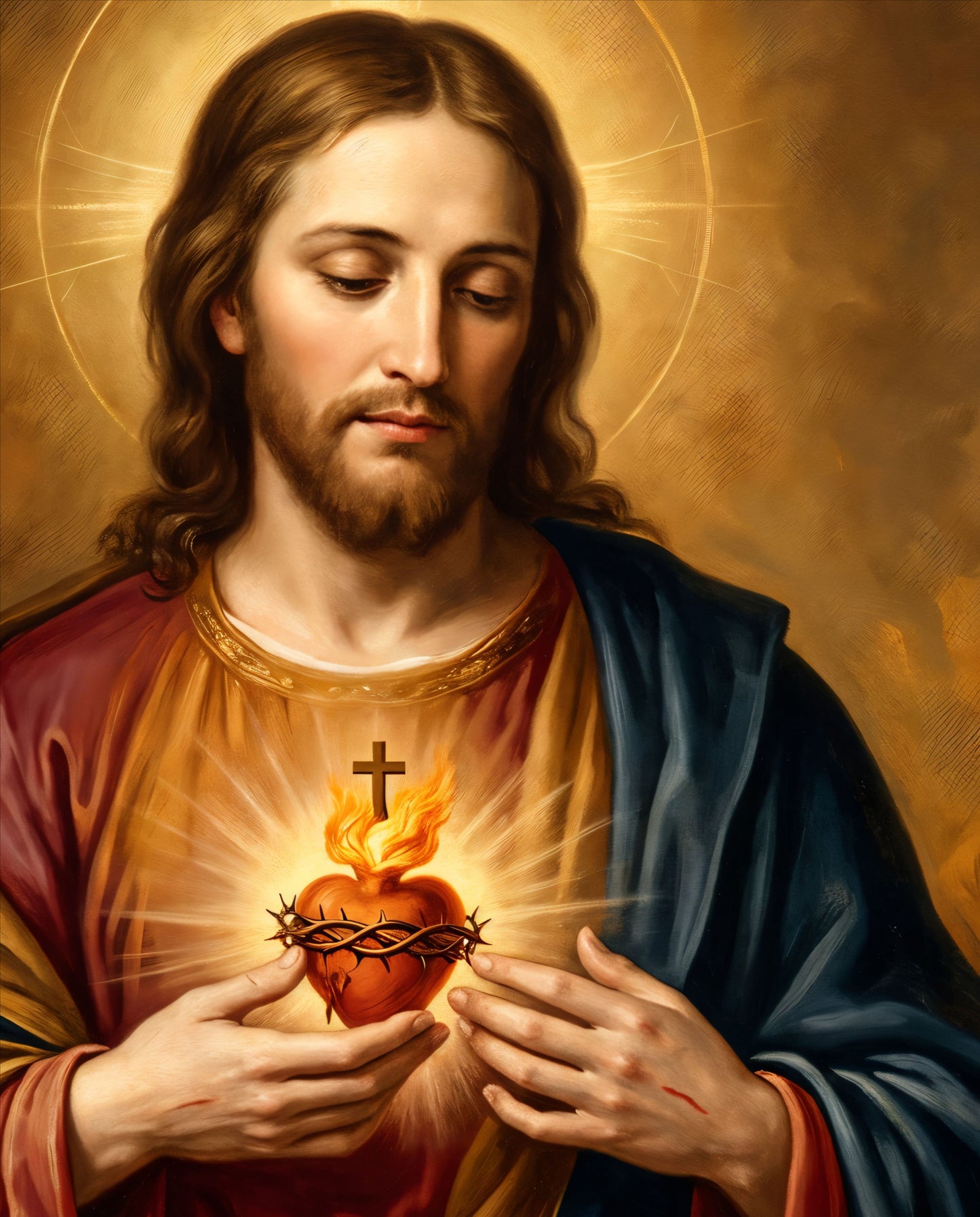 Boundless Mercy – Sacred Heart of Jesus Canvas Wall Art