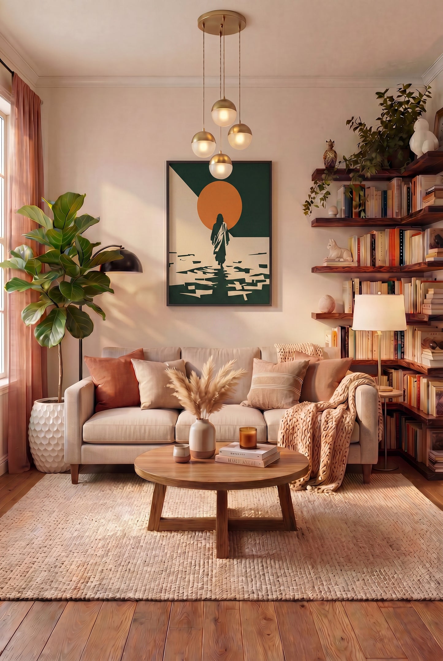 Faith in Motion - Jesus Walking on Water Wall art
