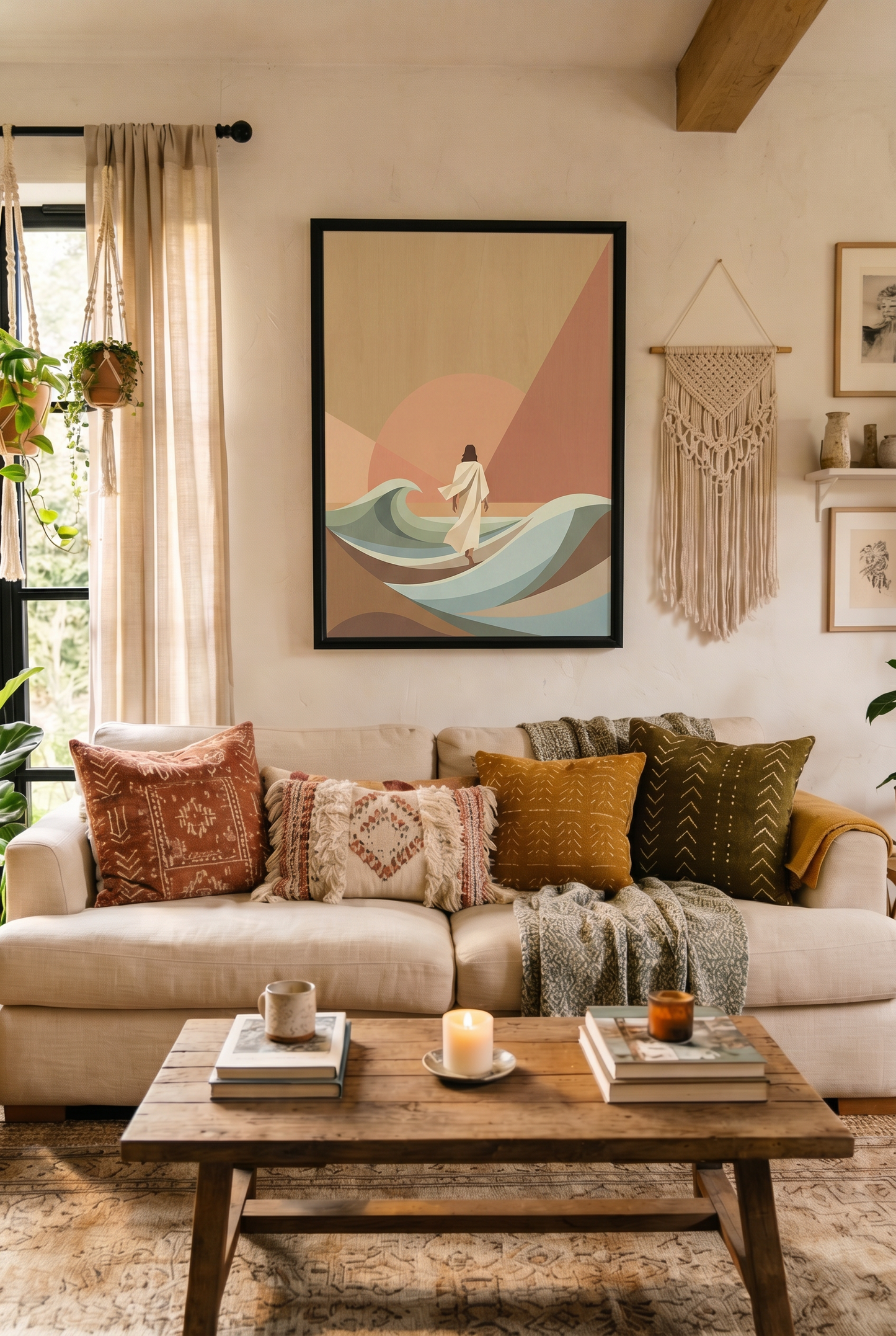 The Sovereign Path – Jesus Walking on Water Wall Art & Canvas