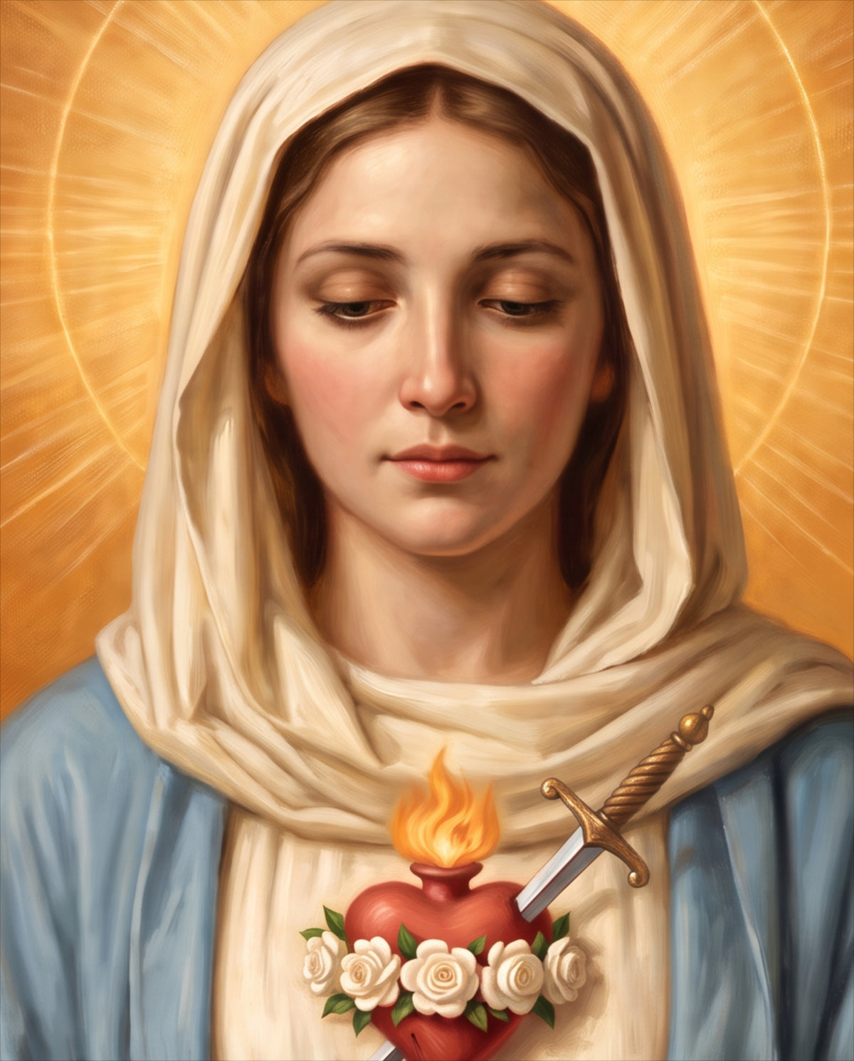 Sorrowful Grace – Immaculate Heart of Mary Wall Art