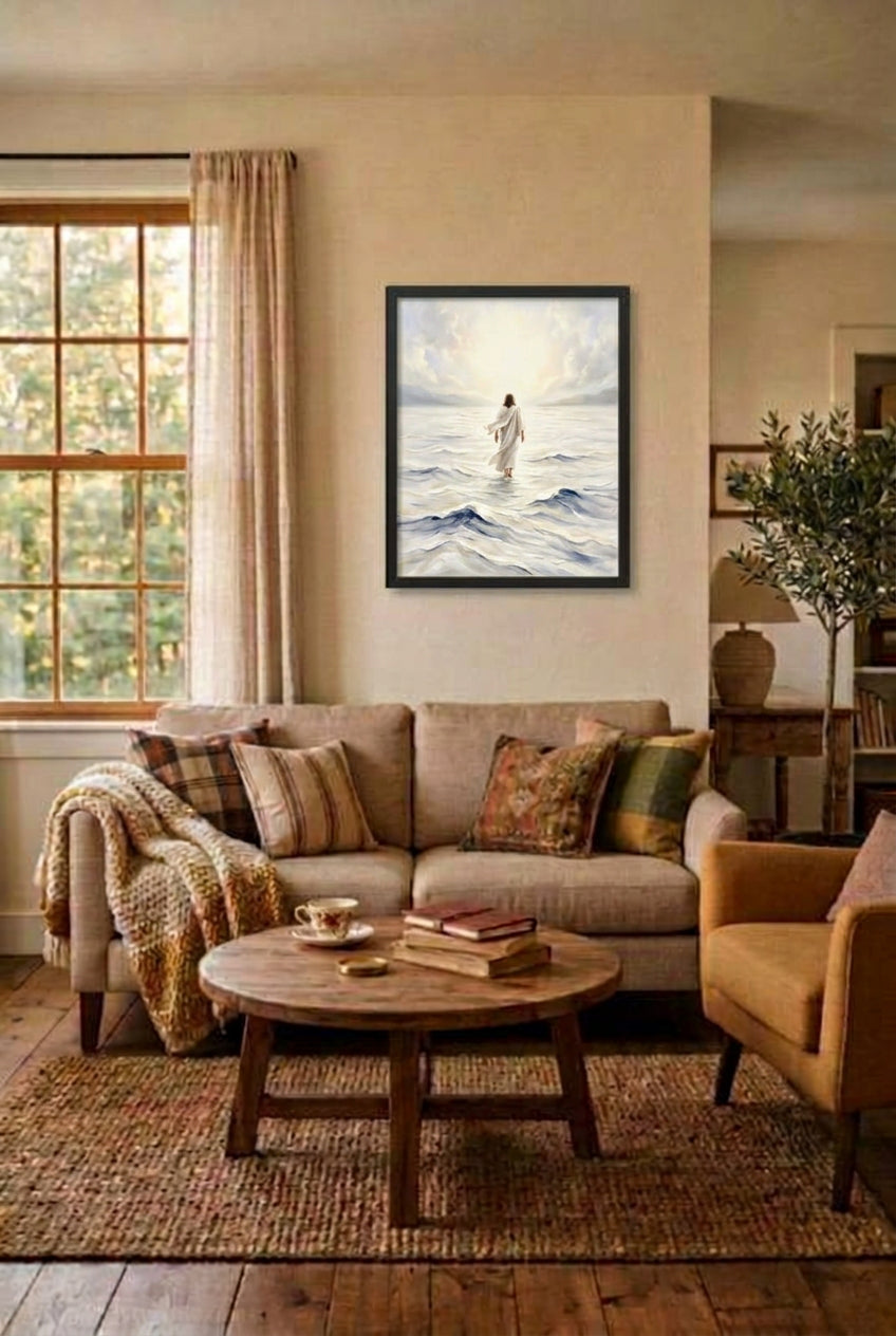 Lead Thou Me On – LDS Jesus Walking on Water Wall Art