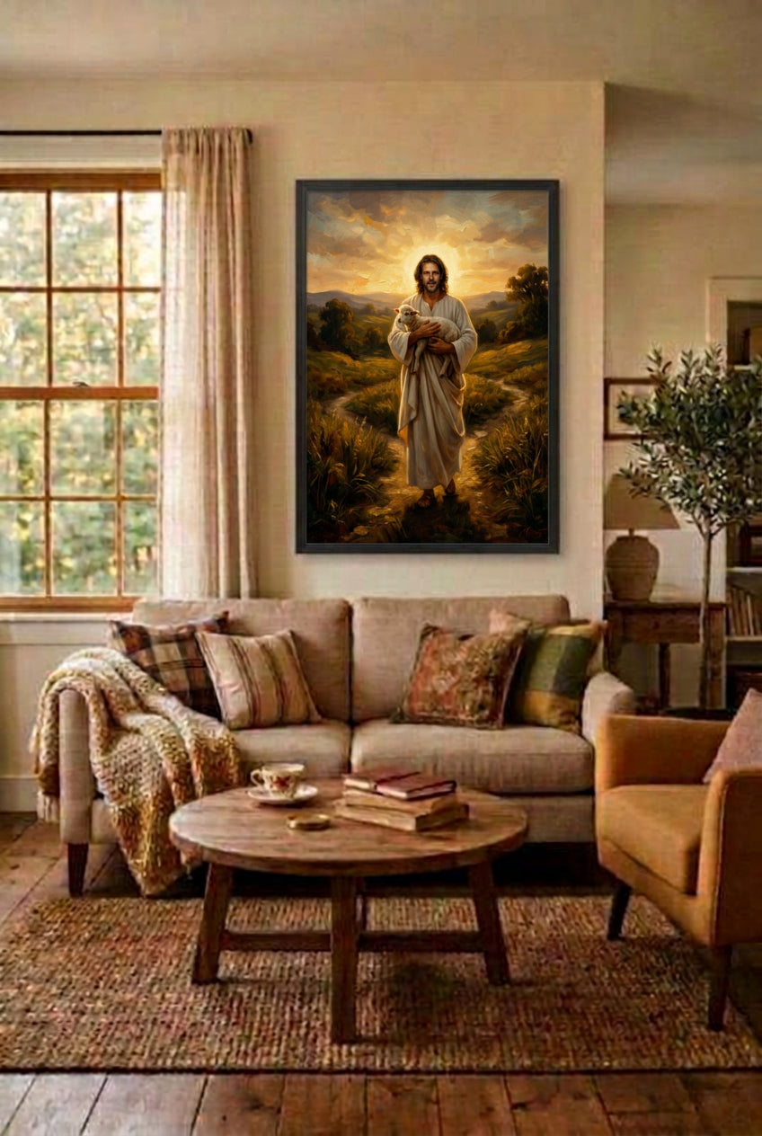 The Good Shepherd – Psalm 23 Jesus Christian Wall Art