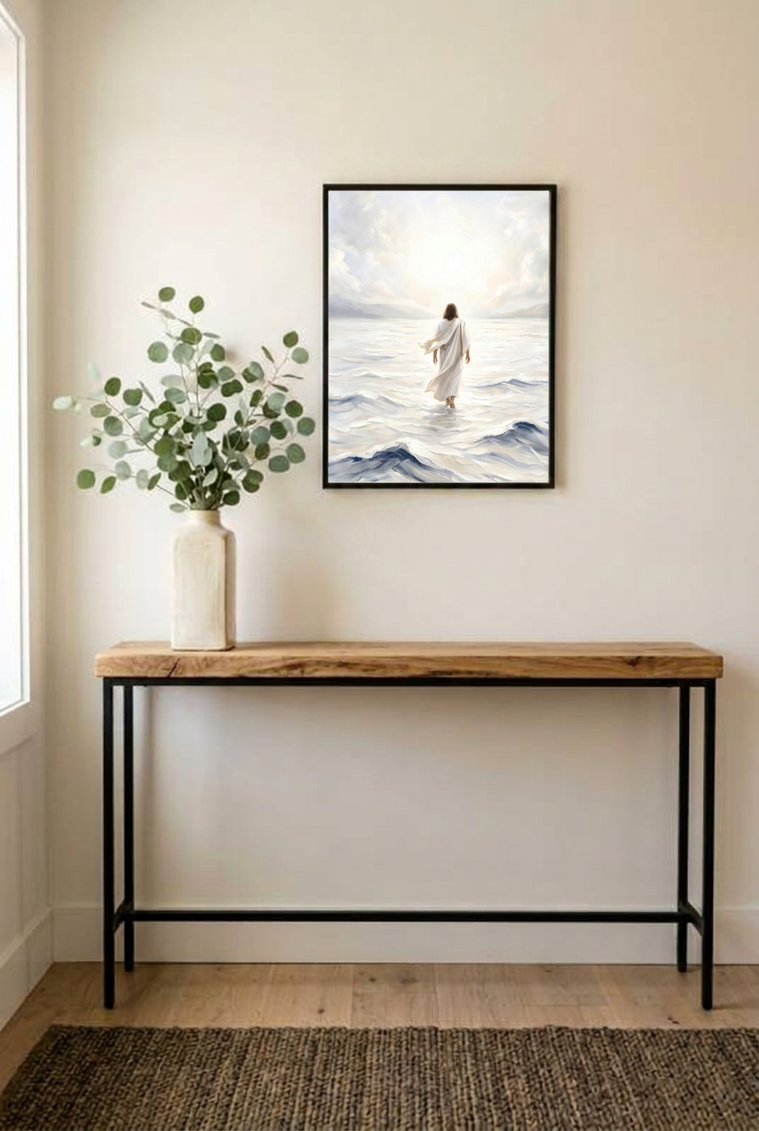Lead Thou Me On – LDS Jesus Walking on Water Wall Art
