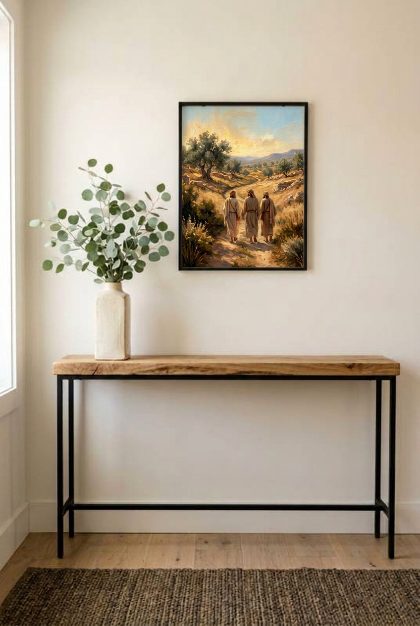 Road to Emmaus – Risen Jesus Christian Wall Art