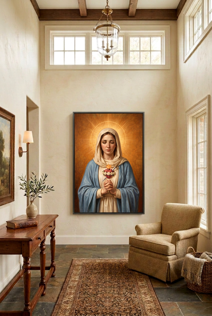 Sorrowful Grace – Immaculate Heart of Mary Wall Art