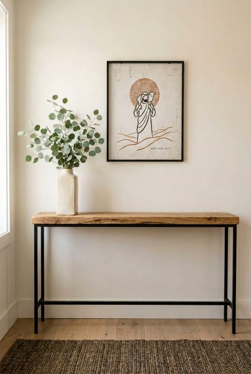 The Lost Sheep – Matthew 18:12 Christian Wall Art