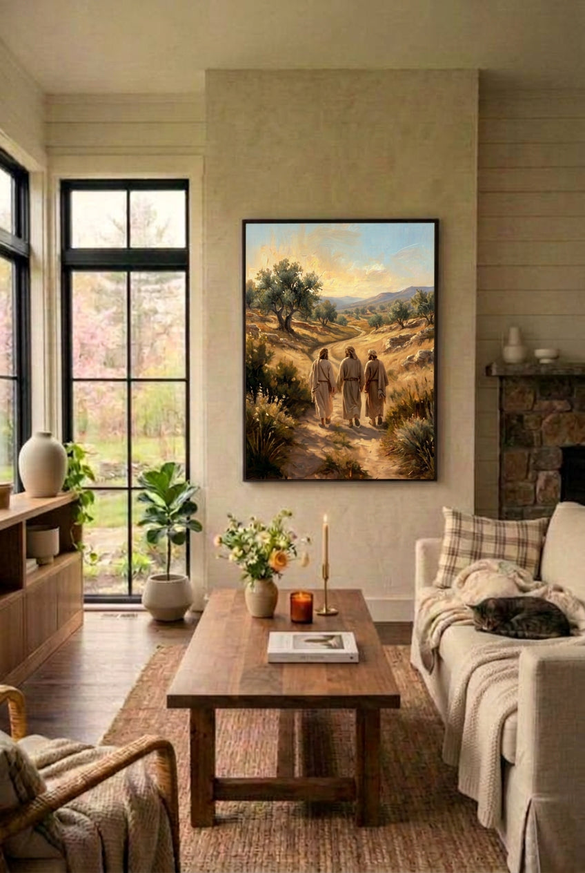 Road to Emmaus – Risen Jesus Christian Wall Art