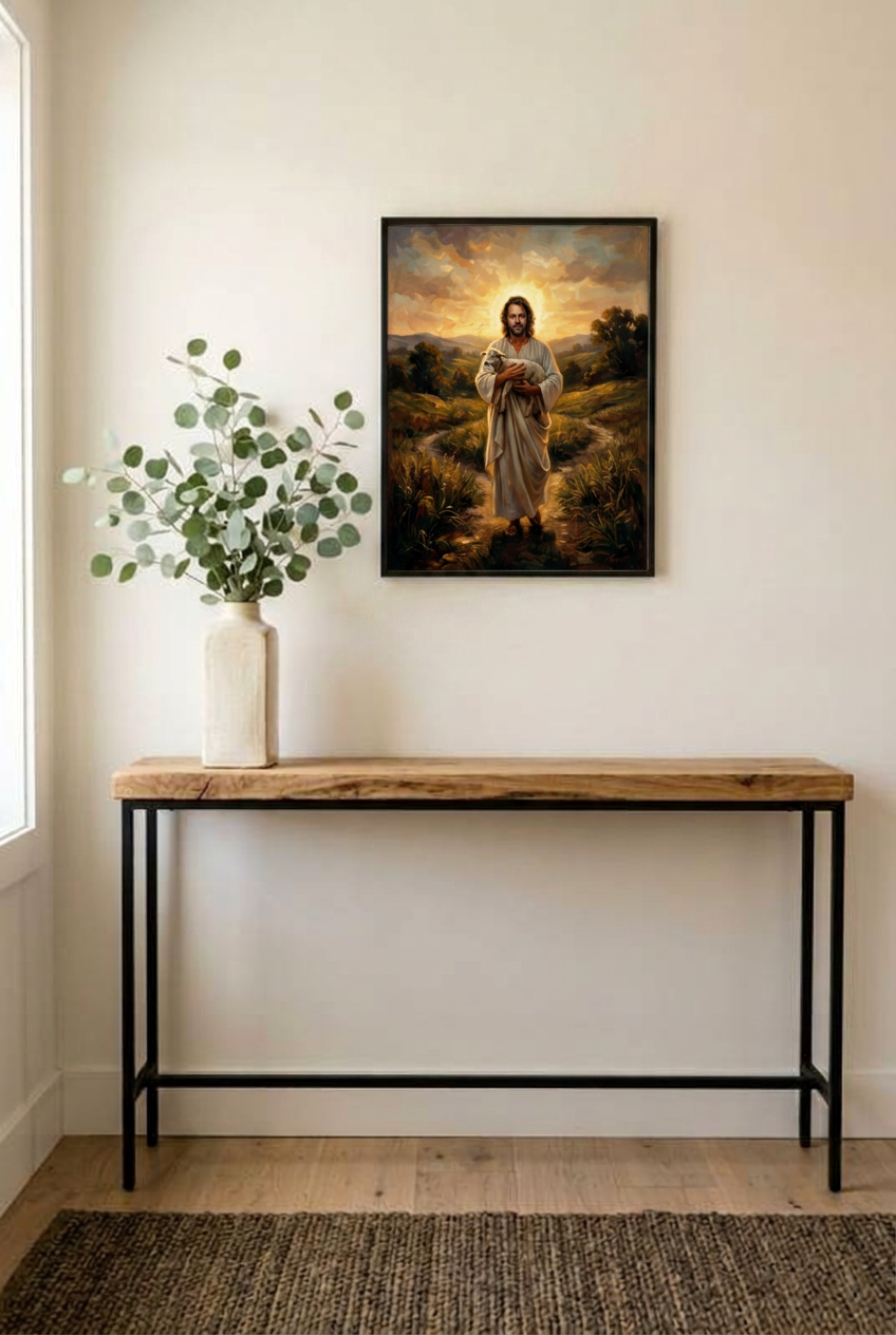 The Good Shepherd – Psalm 23 Jesus Christian Wall Art
