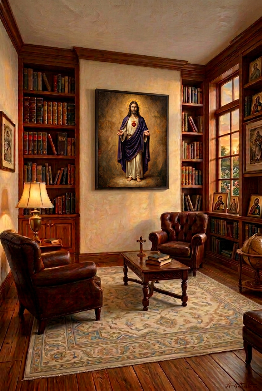 Radiant Mercy – Sacred Heart of Jesus Canvas Wall Art