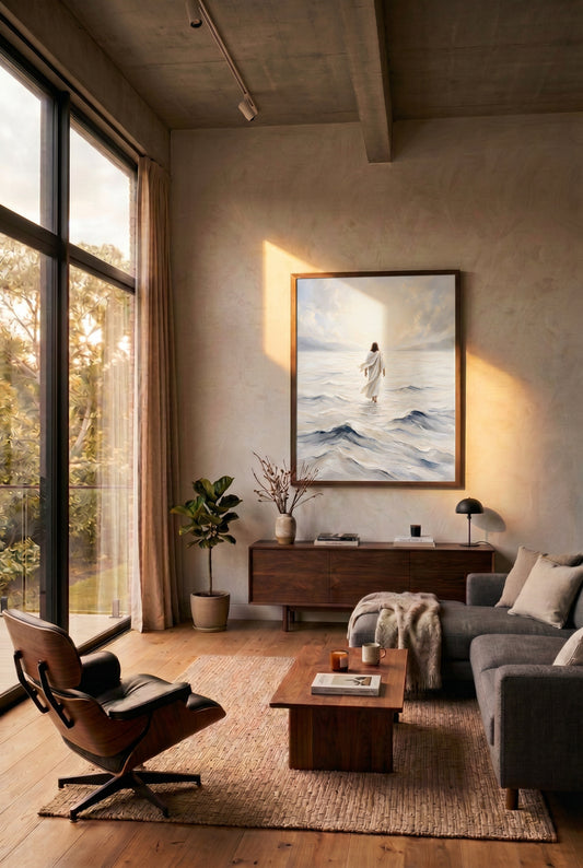 Lead Thou Me On – LDS Jesus Walking on Water Wall Art
