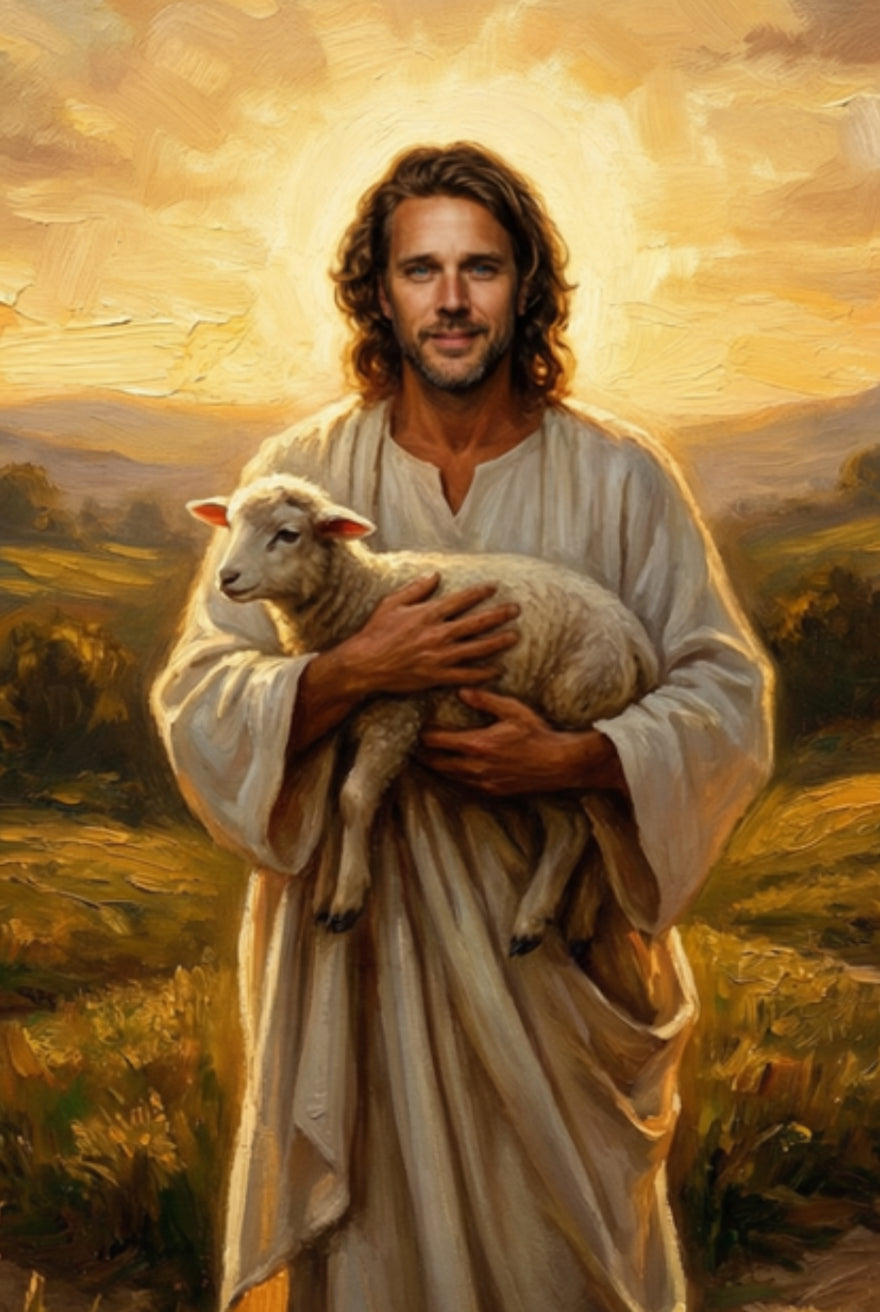 The Good Shepherd – Psalm 23 Jesus Christian Wall Art